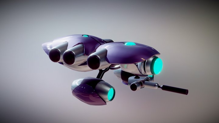 Spaceship 3D Model