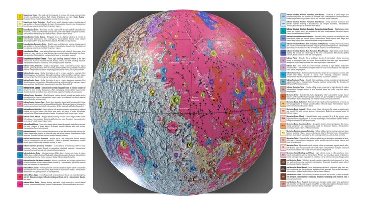 Comprehensive Geologic Map of the Moon – Free 3D Model STL