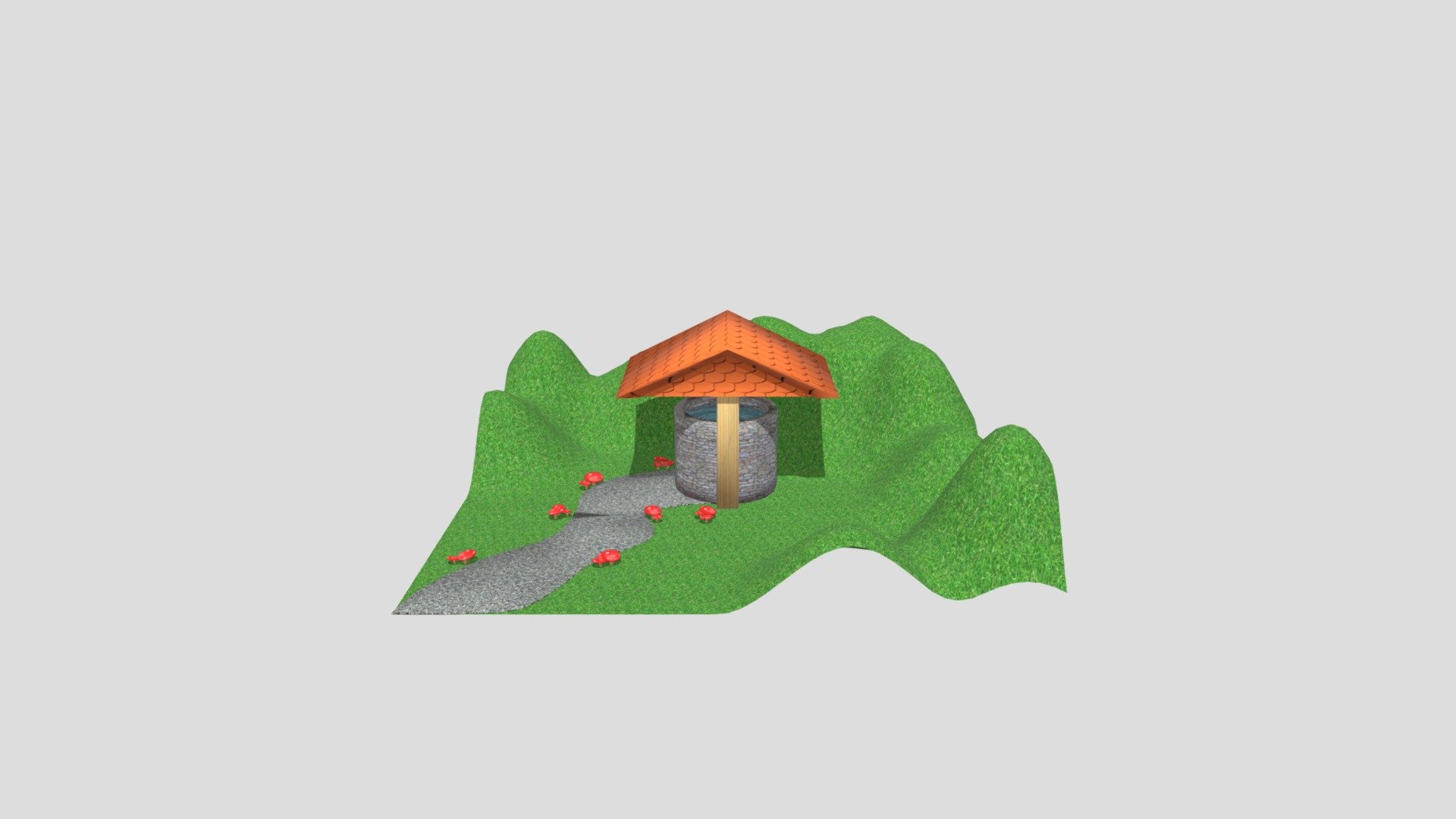 Textured Well & Mushrooms