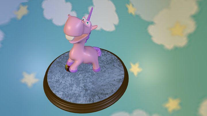Unicorn Inspired by Pixar 3D Model