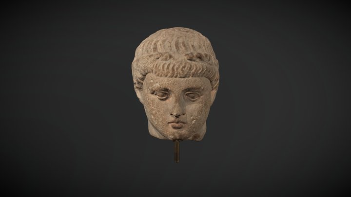 SAM A 0269 Cypriot Roman Limestone Head 3D Model