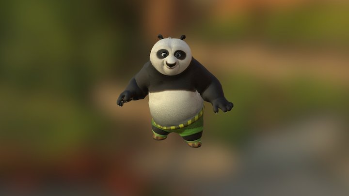 Kung Fu Panda 3D Model
