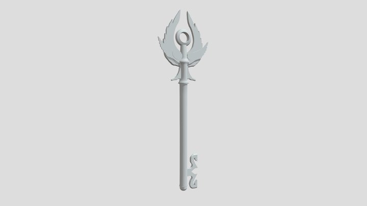 Winged Key 3D Model