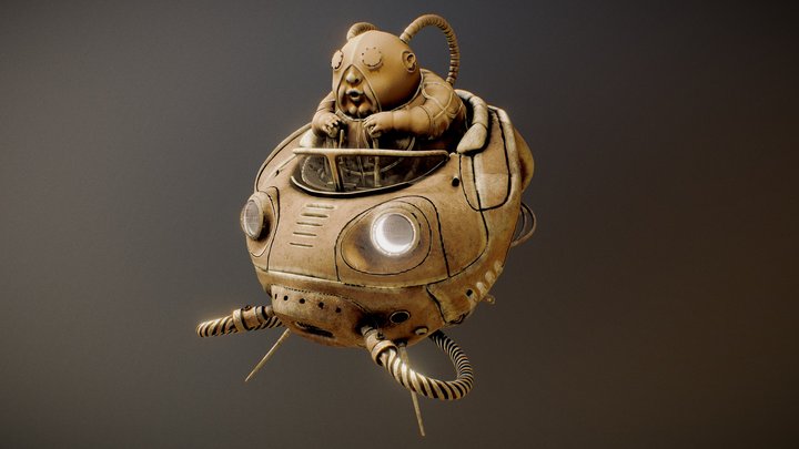Spherical Character 3D Model