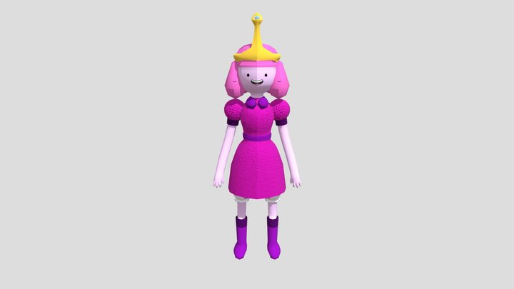 Princess BubbleGum (Stylised Outfit) 3D Model