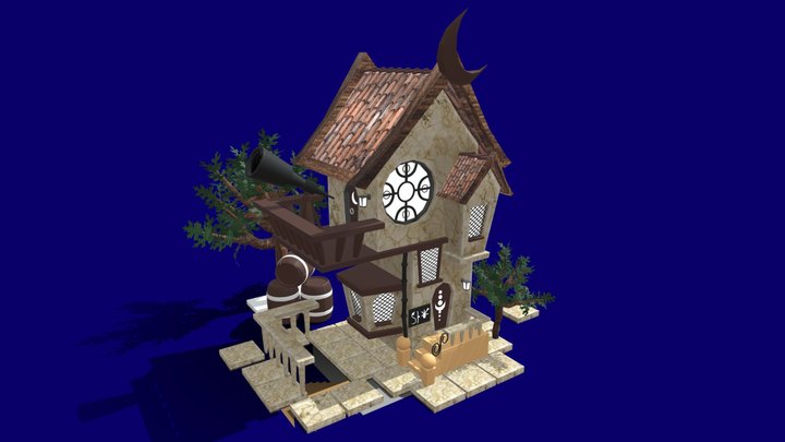 3D Isometric House 3D Model