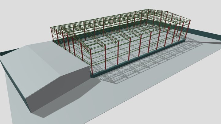 Galpão 30x60m - P-385-2025 3D Model