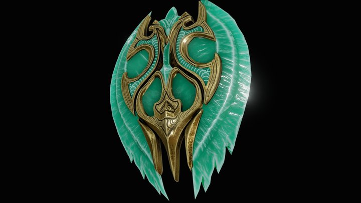 Skyrim Glass Shield 3D Model