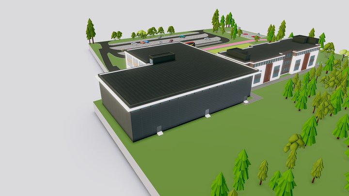 Kampus ŻAGLE 3D Model