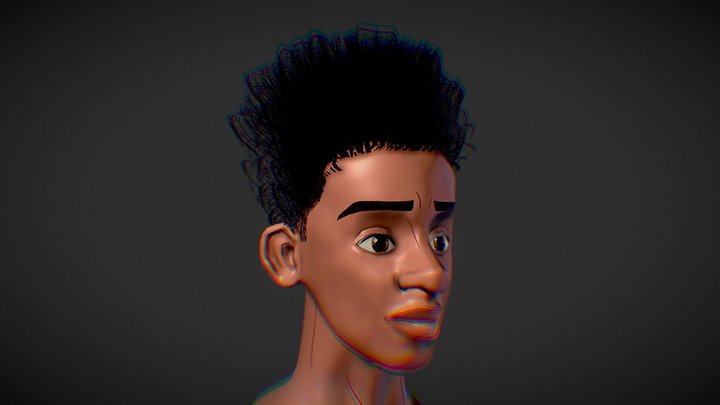 Miles Morales Bust 3D Model