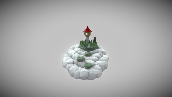 Wizard in the Skies 3D Model