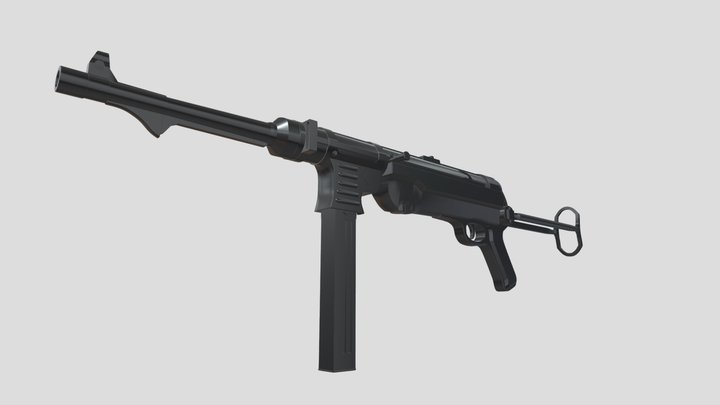 MP40 Black 3D Model