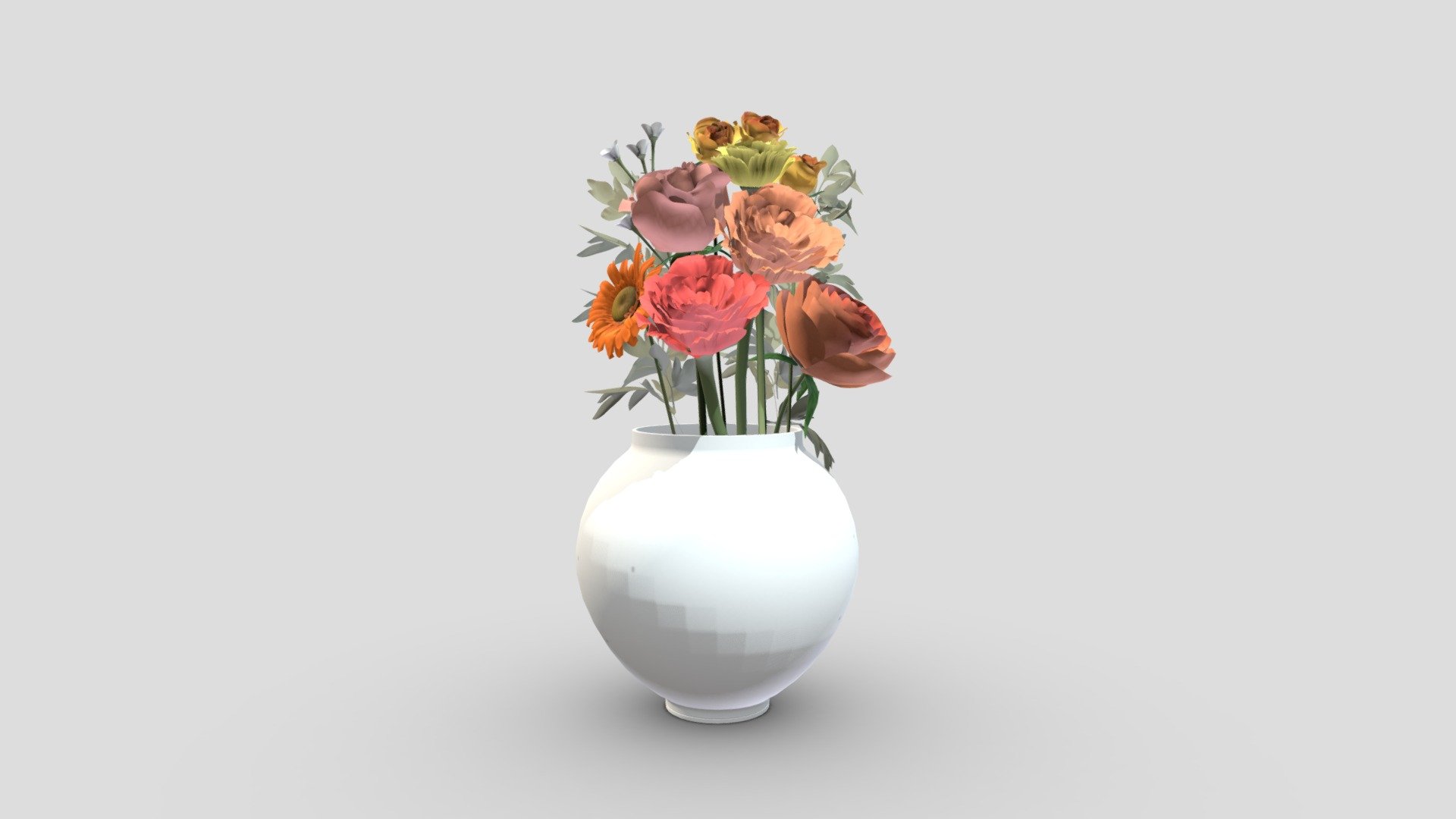 Orange Blossom Fresh Flower Buy Royalty Free 3D model by interior