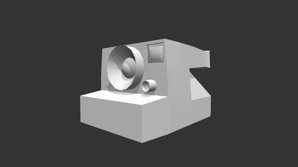 Polaroid Land Camera - Low Poly