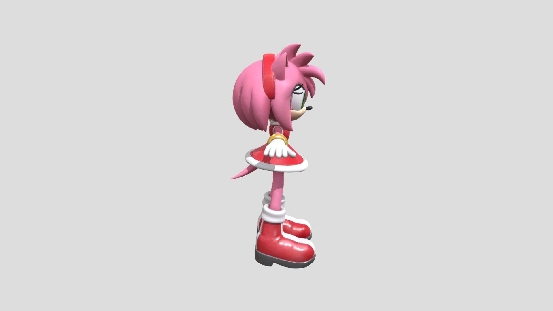 Amy Rose (Sonic) T-Pose 3D Model - Download Free 3D model by Anika ...