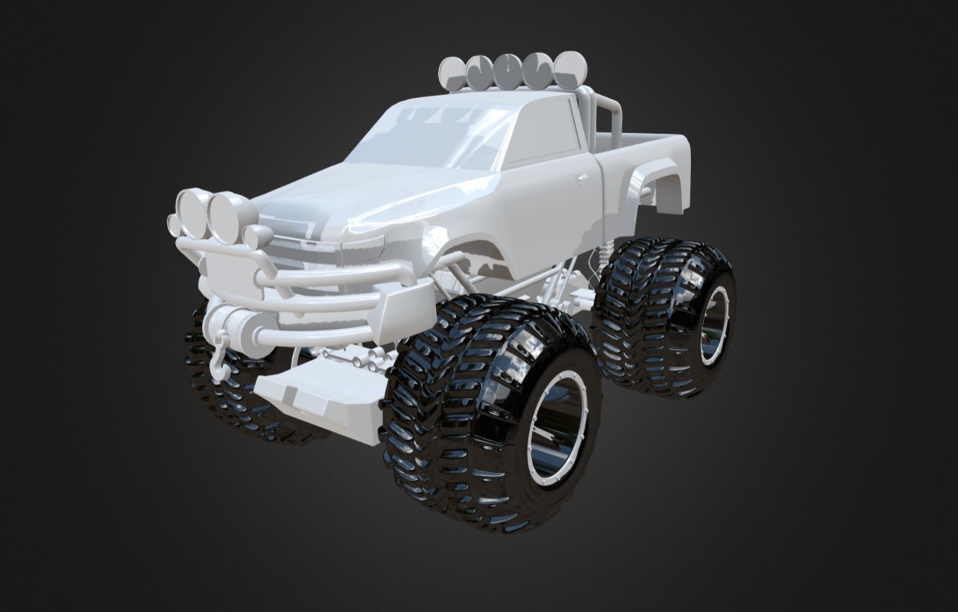 Monster Truck - 3D model by ErixonCedeno [727356c] - Sketchfab