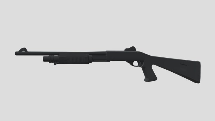 M3 Shotgun 3D Model