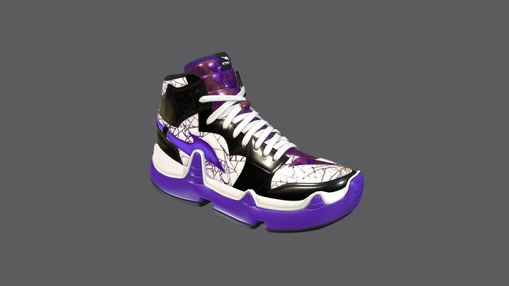 #RTFKTCHALLENGE_lighting purple 3D Model