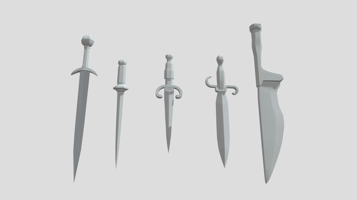 torture_knives 3D Model