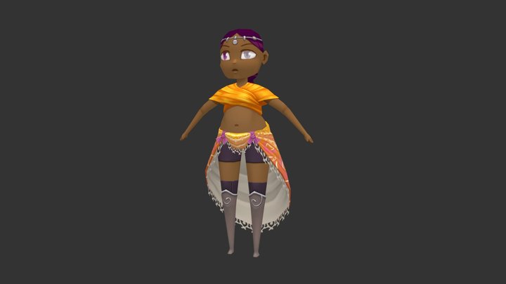 Action Princess 3D Model