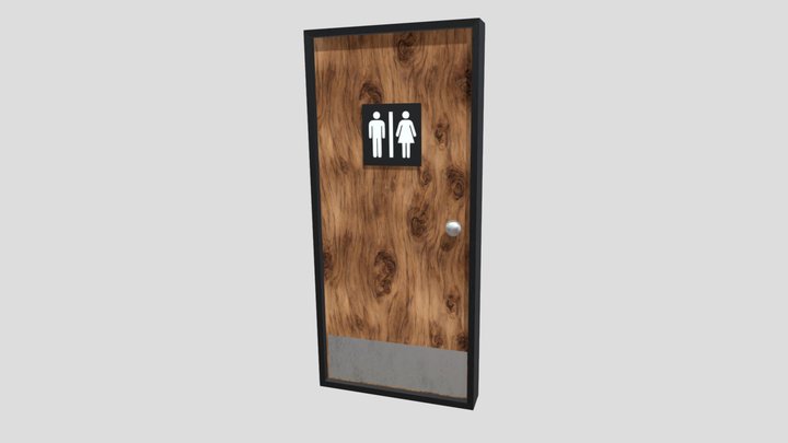 Bathroom Door - Man and Woman