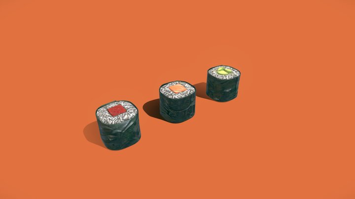 Sushi – Gratis 3D-model STL