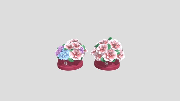 Flowers stylized 3D Model