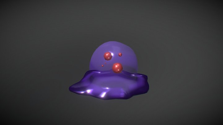Monster Slime Low poly 3D Model