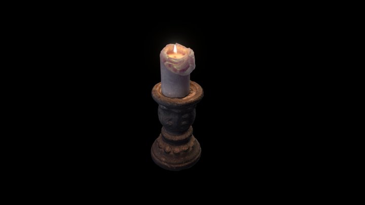 Cozy Candle 3D Model