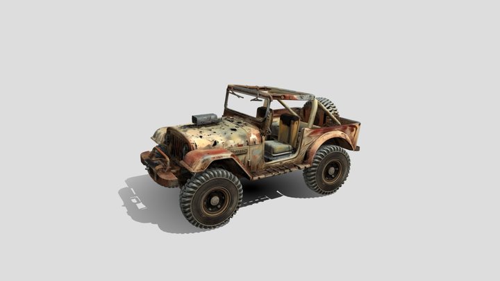 Rusted_ Road_ Warrior_3d model free – Gratis 3D-model STL