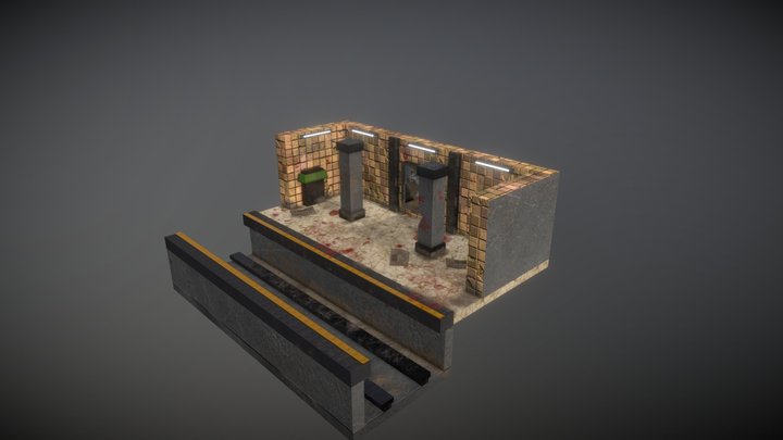 Zombie Subway 3D Model