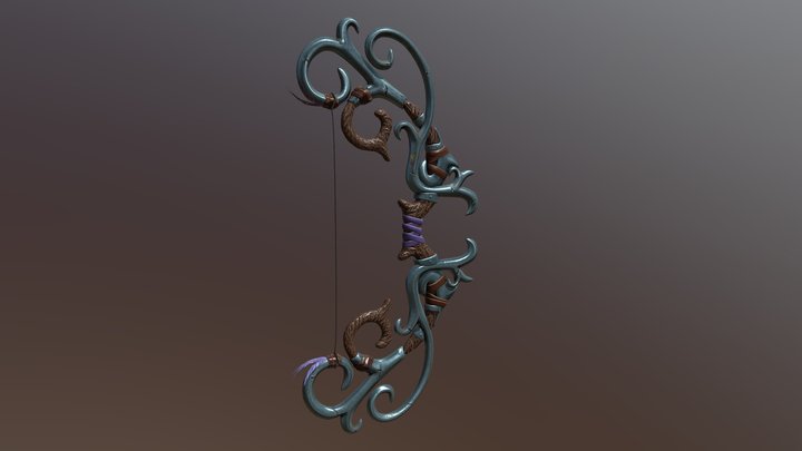 Fantasy Bow 3D Model