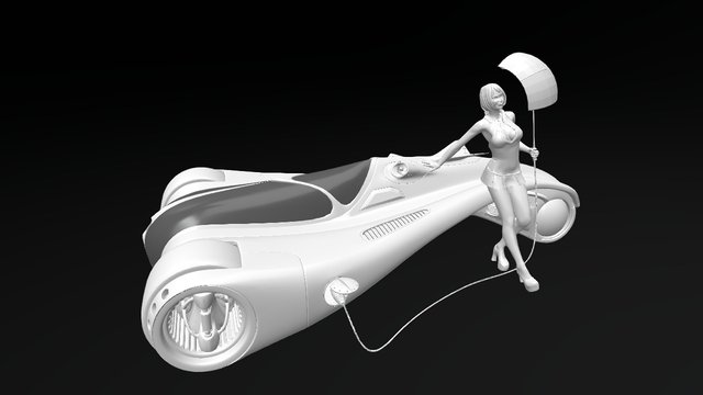 FUTURE ELECTRIC CAR 3D Model