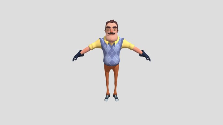 Hello-neighbor lesin 3D Model