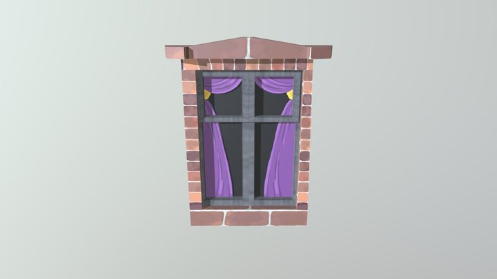 Flat window G160 3D Model
