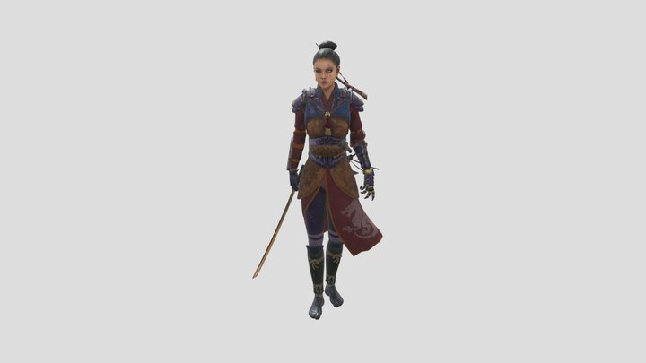 Nayara, Guardian of the Forgotten Realms 3D Model