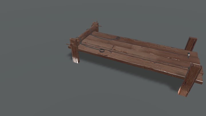 Stretching Bench 3D Model
