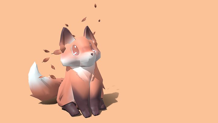 Low Poly Fox Model 3D Model