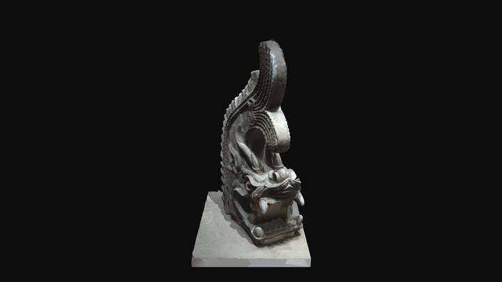 Gray Pottery Chiwen 3D Model