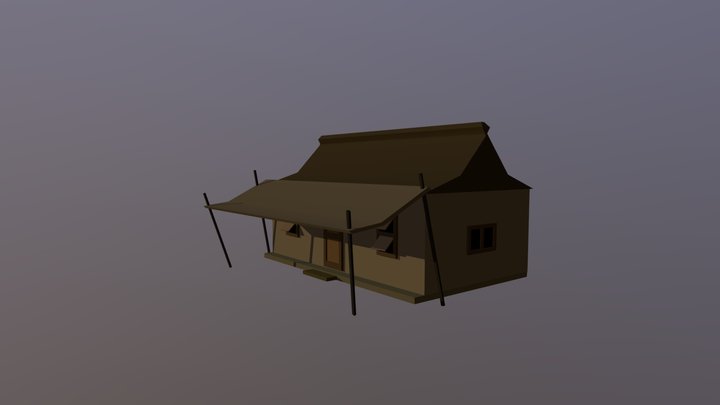 Chinese village shop 3D Model