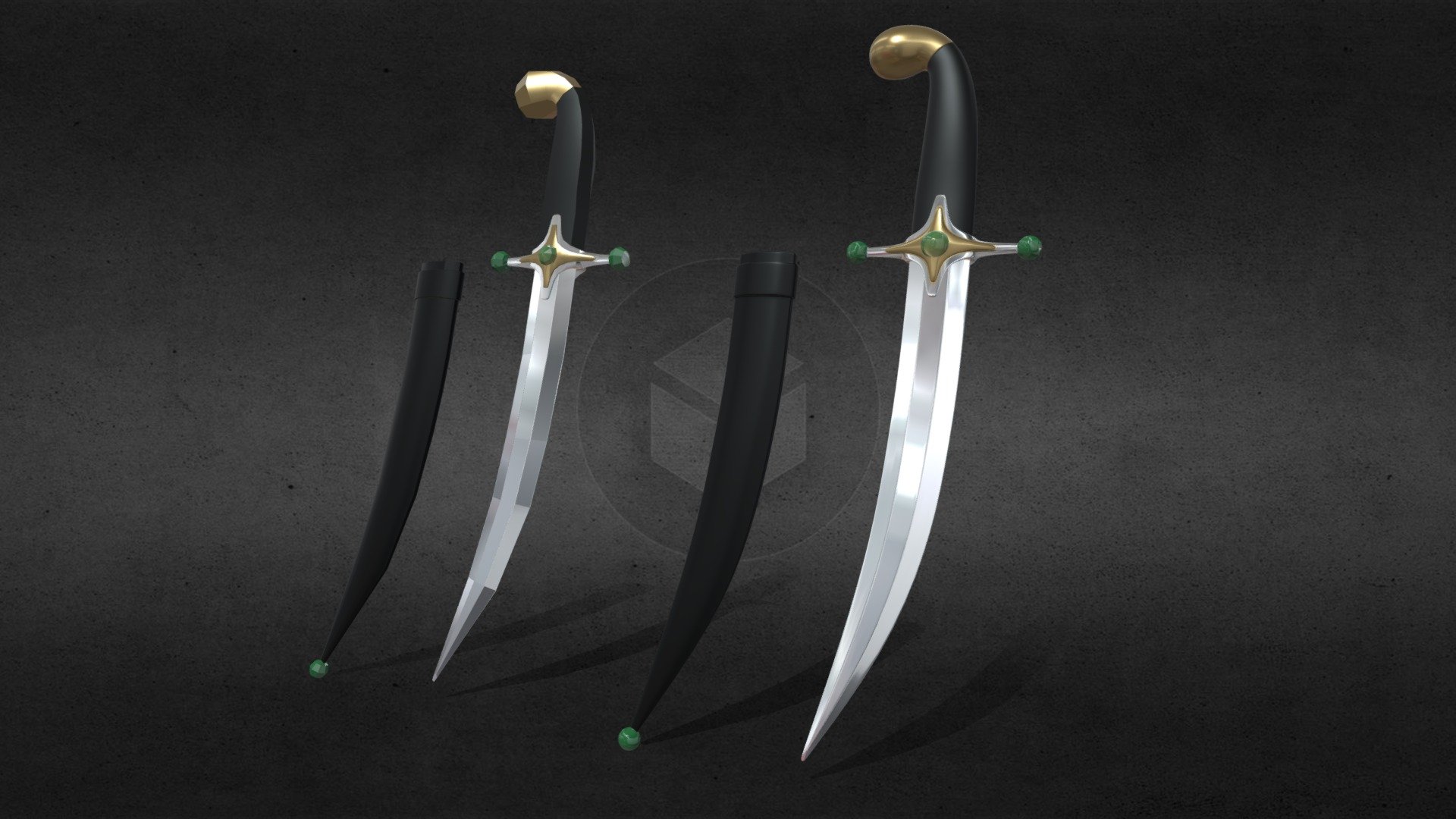 Oriental Dagger - Buy Royalty Free 3D model by Rachelle Ete ...