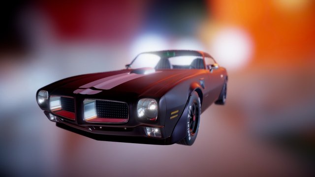 Pontiaс Firebird Trans Am SD-455 3D Model