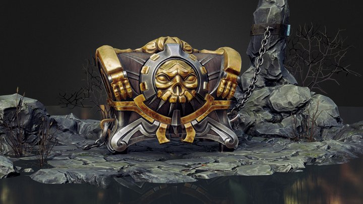 Treasure Chest 3D Model