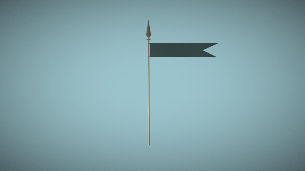 Tall Banner Spear Blue