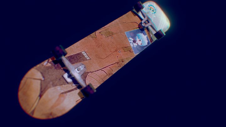 mitsuri x hotpants skateboard(..◜ᴗ◝..)!! 3D Model