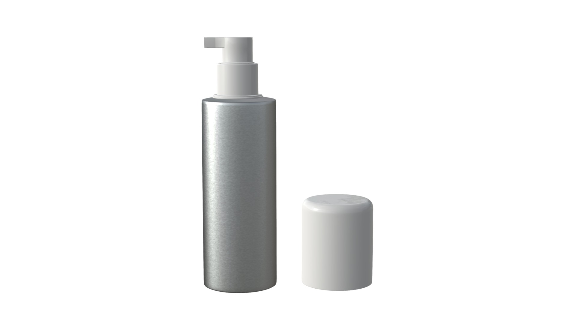 3D model Aluminium bottle - This is a 3D model of the Aluminium bottle. The 3D model is about a black cylindrical object.