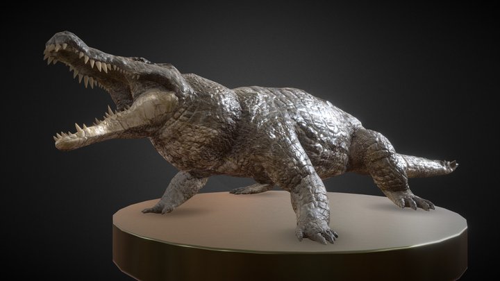 Crocodile by Daniel García 3D Model
