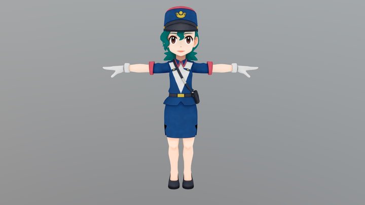 Officer Jenny 3D Model