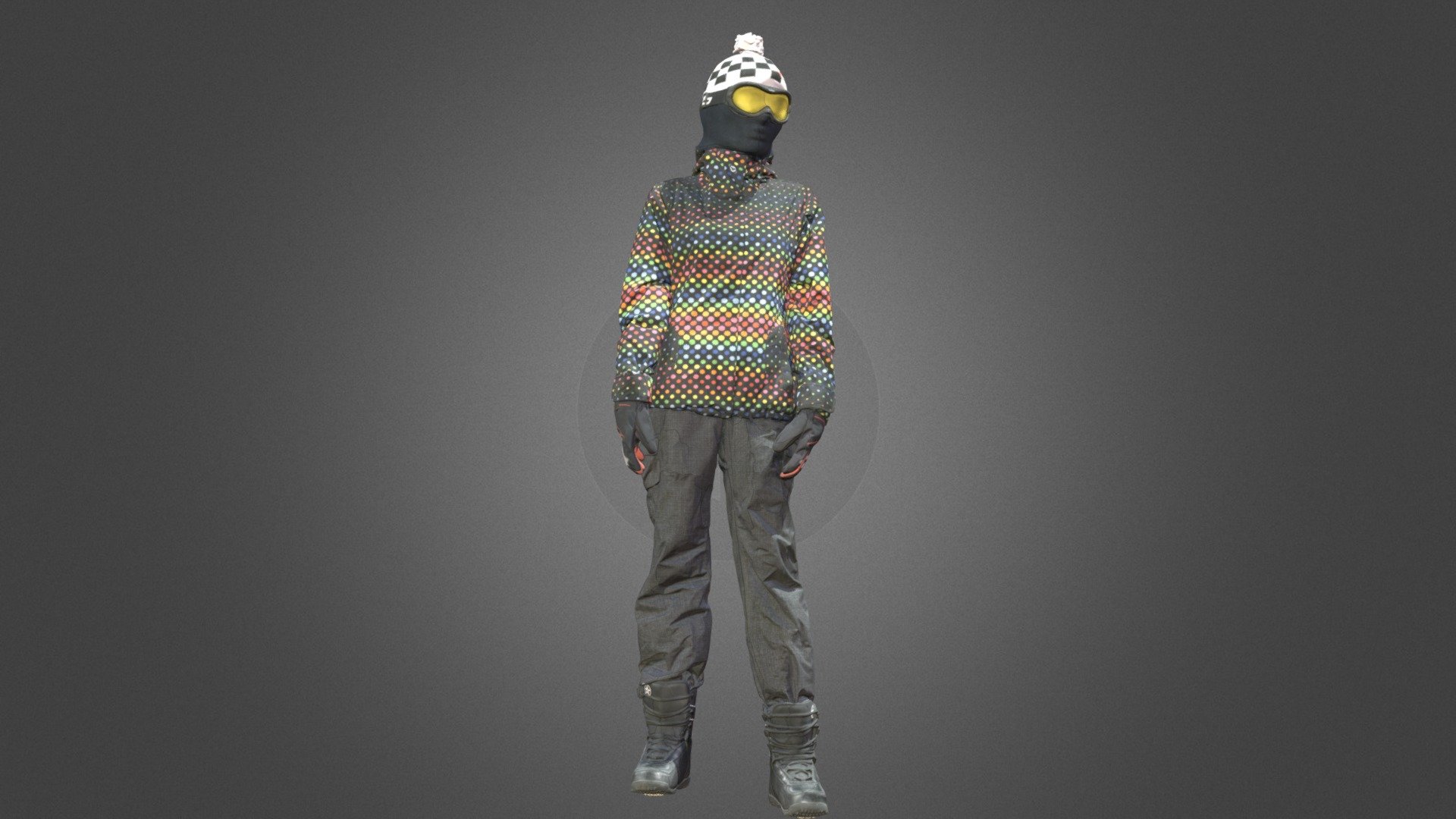 Snowboarder 3D Scan - Artec 3D