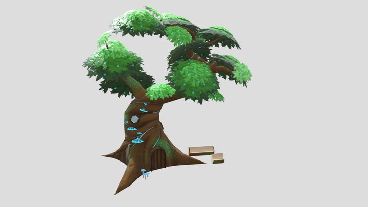 Elven Tree House 3D Model